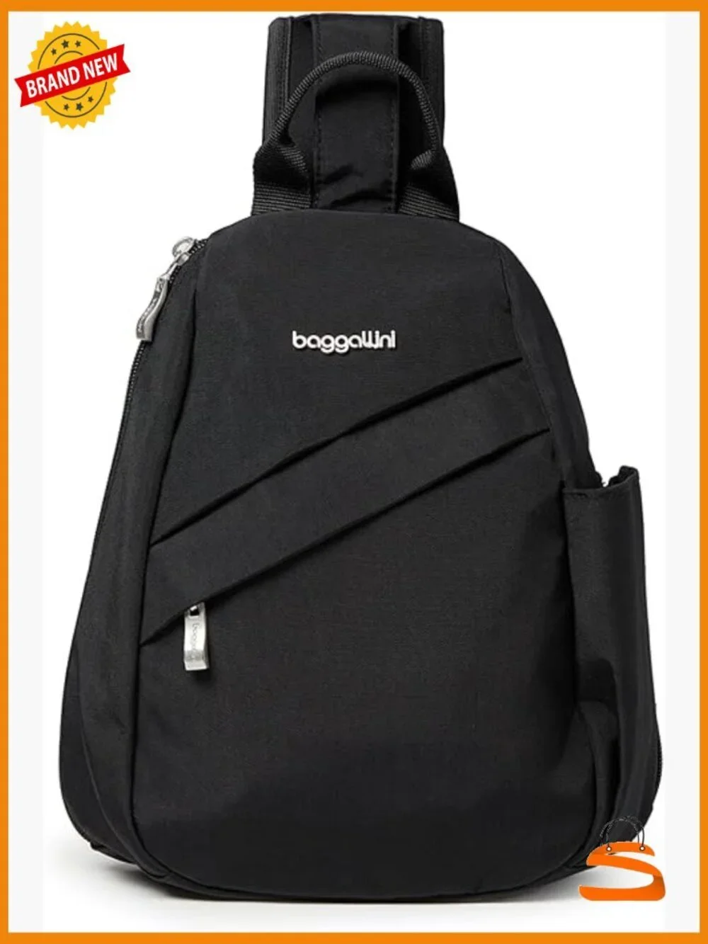 Medium Sling Backpack 9x11 Lightweight Crossbody with Adjustable Strap